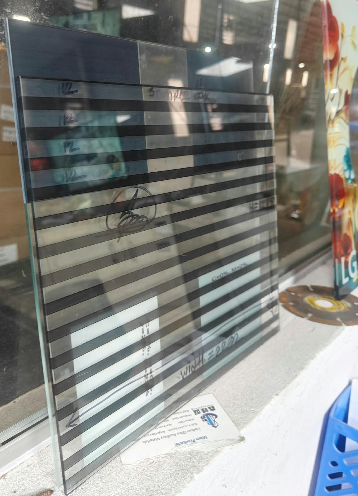 6 mm Clear Tempered +9A+6mm Tempered Printed Insulation Glass